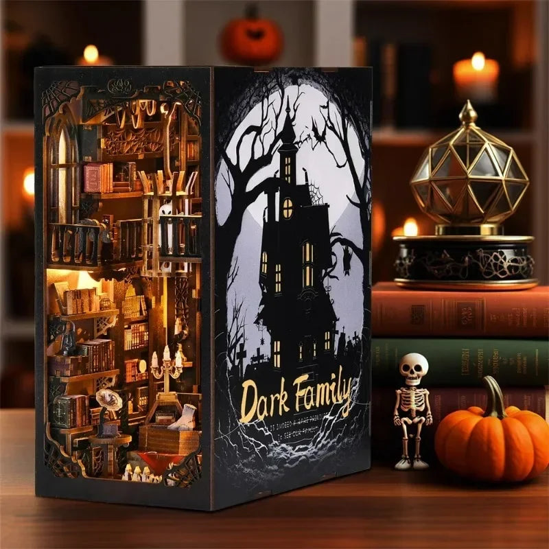 Wood DIY Hand Assembling Desktop Figurines Creative Cabin Moulding Modern Aesthetic Home Decoration Crafts Halloween Funny Gift