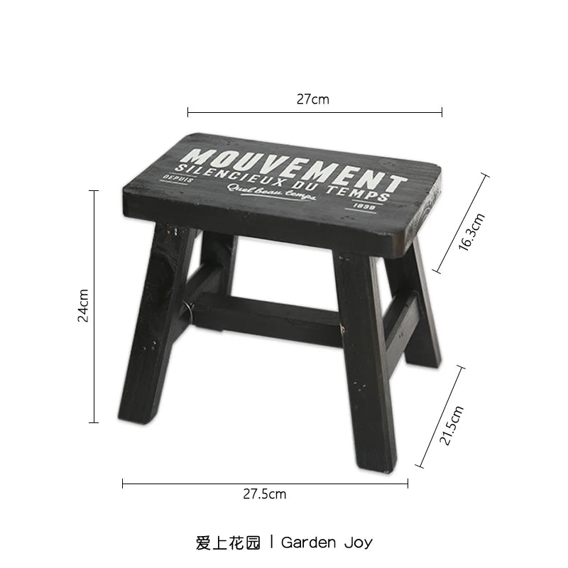 Wooden Do Old Flower Bench for Garden and Yard Plant Rack Balcony Vertical Flowerpot Base Stable and Practical Indoor Gardening